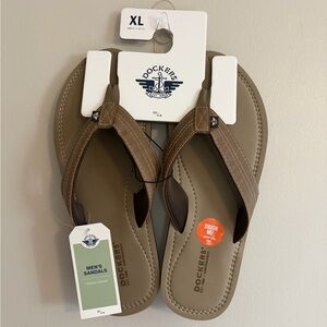 Dockers Men's Tan Flip-Flops